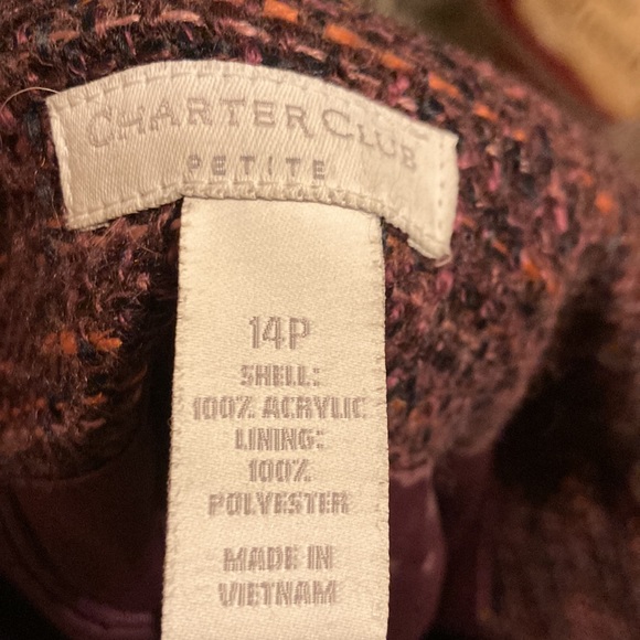 Cute and fun A-line tweed purple skirt! Slightly used, like new! - Picture 3 of 3